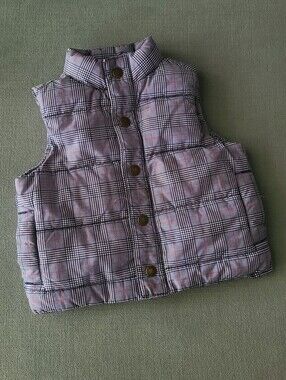 Janie and Jack Plaid Puffer Vest 6 to 12 Months